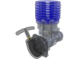 RC Engine 3D Model preview