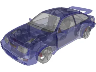 Ford Sierra RS Cosworth MK1 3D Model preview