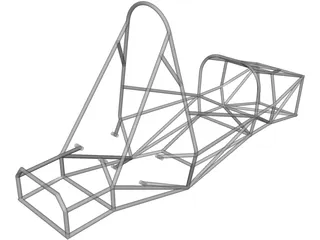 Chassis FSAE 3D Model preview