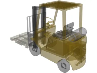 Forklift Yale 3D Model preview