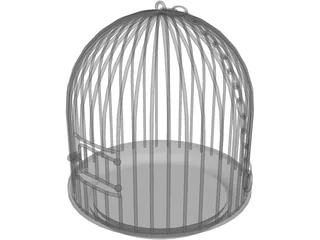 Bird Cage 3D Model preview