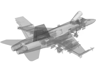 F-18 Hornet 3D Model preview