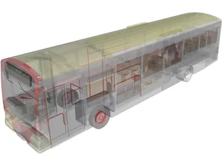 Volvo City Bus 3D Model preview