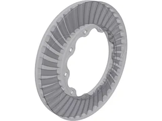 Brake Disc Front AP Racing 355mm 3D Model preview