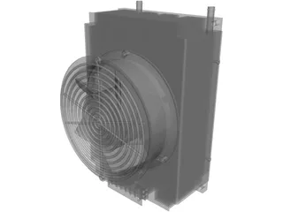 LC-200 TEC Air Cooled Liquid Chiller 3D Model preview