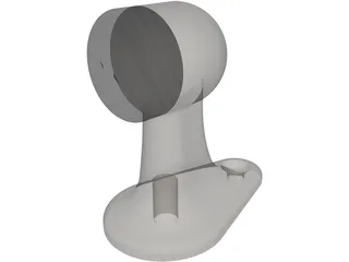 Floor Mounted Door Stop 3D Model preview