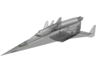 Spyral Space Ship 3D Model preview
