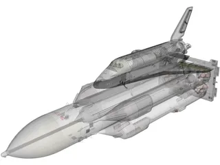 Rocket System Energia-Buran 3D Model preview