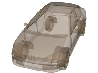 Peugeot 206 HDI Sedan 3D Model preview