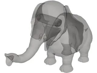 Shisho Elephant 3D Model preview
