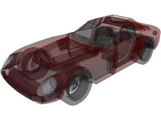 Ferrari GTO 3D Model preview