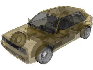 Lancia Delta HF Evo2 (1994) 3D Model preview