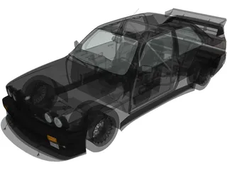 BMW M3 E30 (1991) 3D Model preview