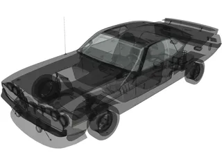 Chrysler Cuda 426 (1971) 3D Model preview