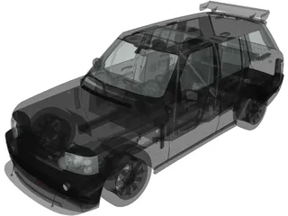 Range Rover Sport [Tuned] (2008) 3D Model preview