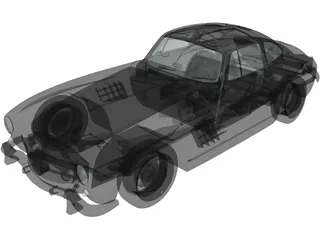Mercedes-Benz 300SL (1954) 3D Model preview
