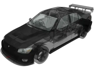 Toyota Altezza (2004) 3D Model preview