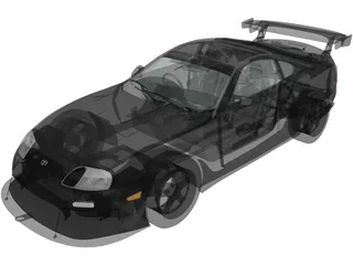 Toyota Supra Top Secret (1998) 3D Model preview