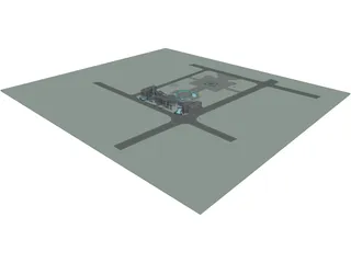 Central City Building 3D Model preview
