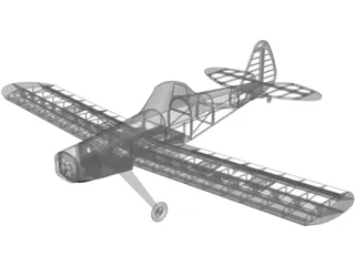Piper Pawnne RC 3D Model preview