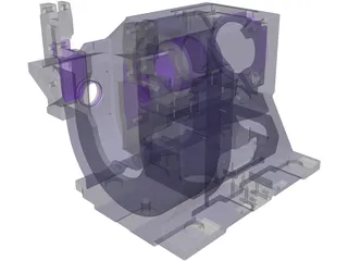 Engine Support 3D Model preview