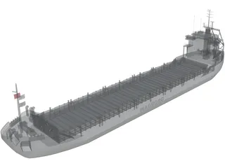 Cargo Ship Wagborg 3D Model preview