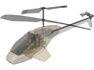 Picco Z RC Helicopter 3D Model preview