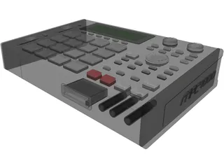 Akai MPC 1000 3D Model preview