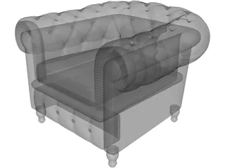 Armchair 3D Model preview