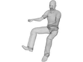 Scooter Driver 3D Model preview