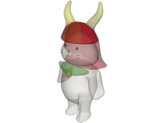 Hikonyan 3D Model preview
