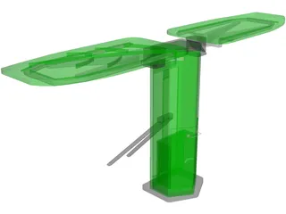 Collapsible Stand Stove 3D Model preview