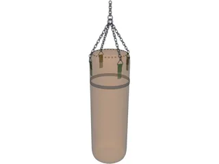 Punching Bag 3D Model preview