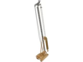 Pile Drilling Machine 3D Model preview