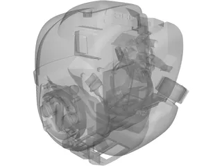 Honda GX270 Engine 3D Model preview