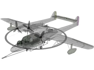 Blohm&Voss BV 138 MS 3D Model preview