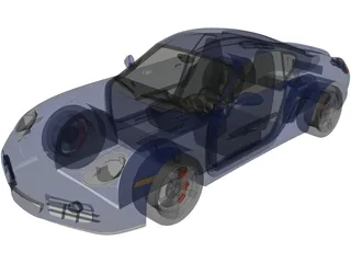 Porsche Cayman S 3D Model preview