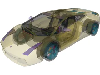 Lamborghini Gallardo 3D Model preview
