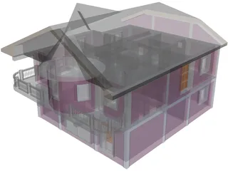House Victorian 3D Model preview