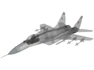 MiG-29A 3D Model preview