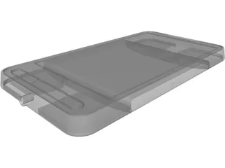 HTC HD 2 Mobile Phone 3D Model preview