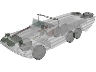 DUKW 3D Model preview