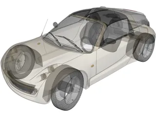 SMART Roadster 3D Model preview