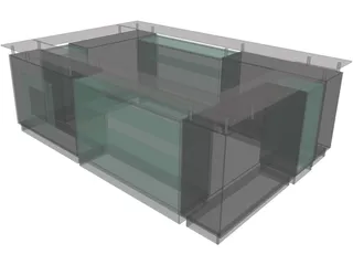 Mall Kiosk 3D Model preview