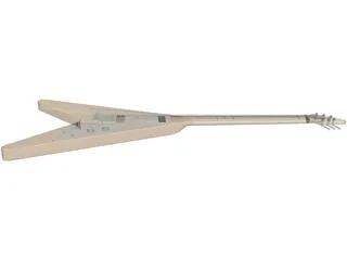 Flying V Guitar 3D Model preview