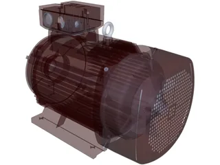 Electric Motor DM1-160L-18.5kW 3D Model preview