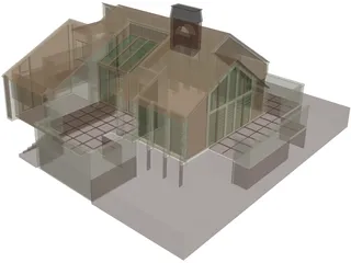 House Building 3D Model preview