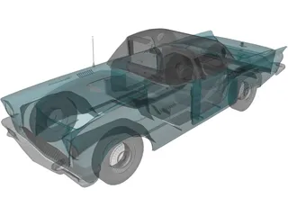 Ford Thunderbird (1957) 3D Model preview