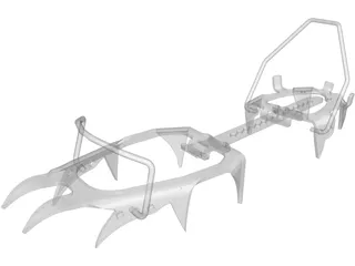Mountainerin Crampon 3D Model preview