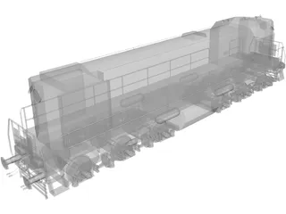 TEM2 Diesel Locomotive 3D Model preview